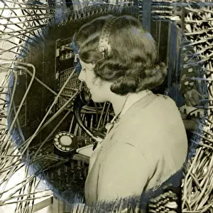 Telephone operator, Mayfair Exchange, London