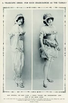 Tango Gallery: Telescopic dress for the tango 1914
