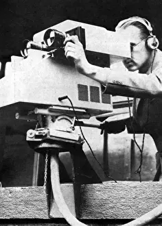 Cameras Prints: Television cameras at Wimbledon for first time