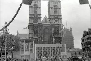 Images Dated 7th January 2020: Temp entrance, Westminster Abbey, Coronation Elizabeth II