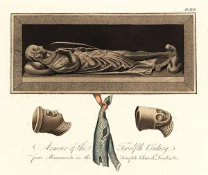 Effigy Prints: Templar knight's effigy, Temple Church, London, 12th century