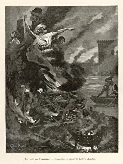 Templars Burn (Mouchot)