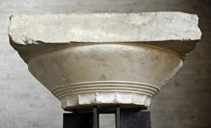Aphaea Gallery: Temple on Aegina. Doric capital from the cella of the temple