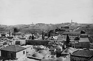 Olives Prints: Temple area and Mount of Olives, Jerusalem