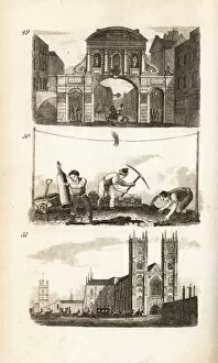 Effigy Collection: Temple Bar, Paviors and Westminster Abbey