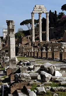 Images Dated 3rd April 2009: Temple of Castor and Pollux. Rome. Italy