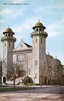 Minarets Prints: Temple Emanuel, Pearl Street, Denver, Colorado, USA