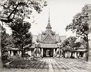 Pagoda Collection: Temple entrance, probably Siam, Thailand
