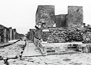 Temple of Fortuna, Pompeii, Italy, Victorian period