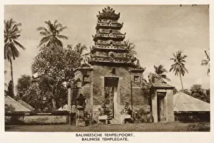 Bali Prints: Temple gate in Bali, Indonesia