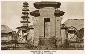 Bali Prints: Temple gate, Bangli, Bali, Indonesia