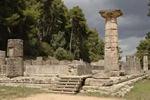 Temple of Hera (Heraion). 6th century B. C Sanctuary of Oly