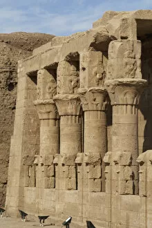 Images Dated 30th November 2003: Temple of Horus. Columns. Edfu. Egypt