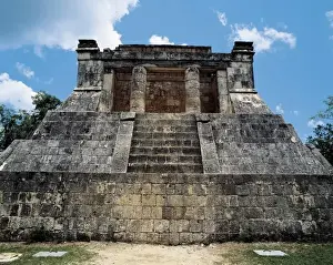 Maya Prints: Temple of the Jaguars. 10th-12th c. MEXICO. YUCATN