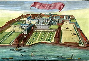 Stow Prints: The Temple, London
