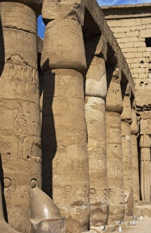 Images Dated 26th November 2003: Temple of Luxor. First courtyard called the Ramses II