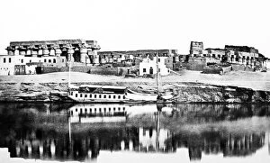 Nile Collection: Temple Luxor Thebes, River Nile, Egypt
