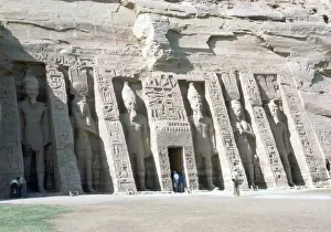 Hathor Prints: Temple of Nefertaril, Abu Simbel, Egypt