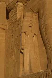 Images Dated 7th December 2003: Temple of Ramses II. Nefertari. Statue near the feet of the