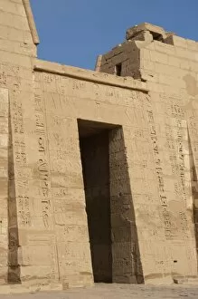 Images Dated 28th November 2003: Temple of Ramses III. Entrance. Egypt