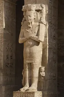 Temple of Ramses III. Great colossal statues of Ramses III d