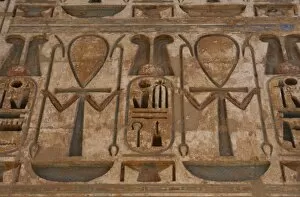 Ankh Collection: Temple of Ramses III. Royal Cartridges of Ramses III. Egypt