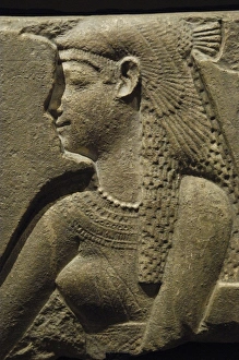 Images Dated 25th August 2007: Temple reliefs of Ptolemy I Soter (367-283 BC) at Sharuna