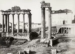 Archeology Collection: The Temple of Saturn Roman Forum, Rome, Italy