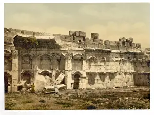Ba Labakk Prints: Temple of the Sun, square chamber, Baalbek, Holy Land, (i. e