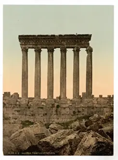 Ba Labakk Prints: Temple of the Sun, front view, Baalbek, Holy Land, (i. e. Ba