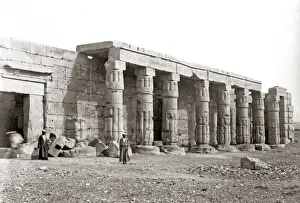 Temple at Thebes, Egypt, circa 1880s