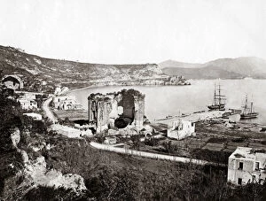Naples Collection: The temple of Venus at Baiae, near Naples, Italy, circa 1880