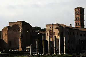 Overview Prints: Temple of Venus and Roma. 2nd century. Roman Forum. Italy