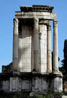 Mythological Gallery: Temple of Vesta. Rome. Italy
