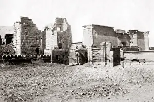 Karnak Prints: Temples at Karnak, Egypt, circa 1880s