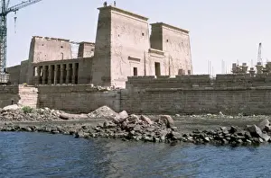 Coates Prints: Temples of Philae, being moved to prevent submersion