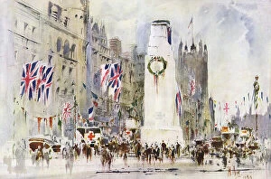 Wreath Collection: Temporary Cenotaph to the Glorious Dead, 1919
