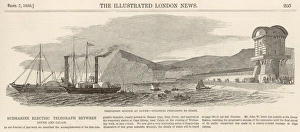 Telegraphic Gallery: Temporary station at Dover: the steamers prepare to start