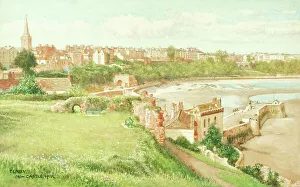 Tenby, Pembrokeshire, South Wales, from Castle Hill