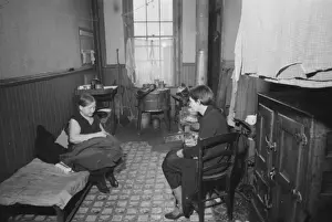 Tenement Prints: Tenement bedroom and kitchen, Hamilton Co. Ohio