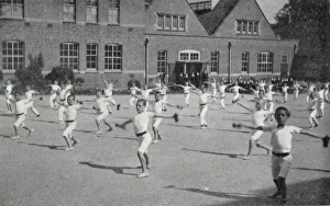 Images Dated 7th March 2017: Tennal Approved School, Birmingham - Exercises