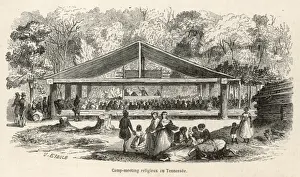 Attended Prints: Tennessee Camp Meeting