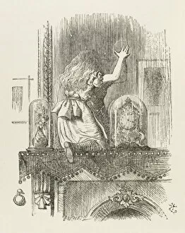 Carroll Collection: Tenniel / Alice & Glass / Bw