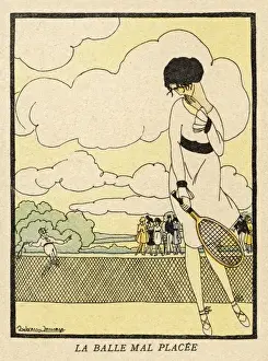 Unfortunate Prints: Tennis / Ball out 1919