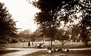 Tennis courts, Bournville Village in the 1920s