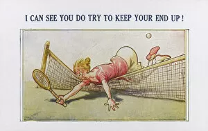 Tennis Humour - Postcard