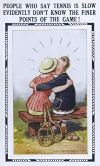 Tennis Humour - Postcard