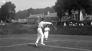 Tennis match at Beech Grove Tennis Club, Moffat
