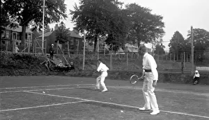Championships Prints: Tennis match at Beech Grove Tennis Club, Moffat