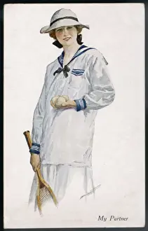 C1920 Prints: Tennis Partner C1920